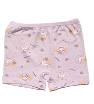 Kız Çocuk Mor Unicorn Desenli Boxer