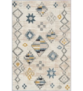 Eliana Home Baskılı, Yıkanabilir Kaymaz Taban Salon Halısı LNA1011 100x150 cm (Bej)
