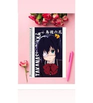 Rikka Takanashi Anime Defter 1 Adet Özel Tasarım A4 Boyutu Telli Çizgili Defter 21*29 Cm