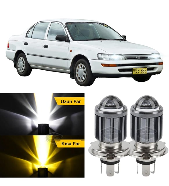 Toyota Corolla Efsane Kasa 1991-1998 Uyumlu Mercekli Far Ampulü Led ...