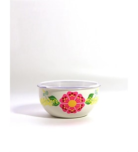 Kapaklı Kase Beyaz (14 Cm)