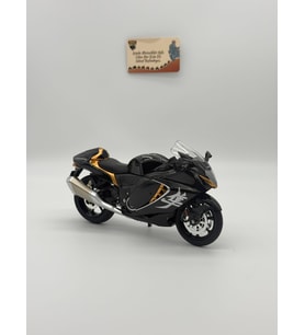 Suzuki Hayabusa 1:12 Diecast Motosiklet - Siyah Gold Detaylı Koleksiyon