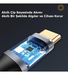 Polham 1MT 100W 5A 10Gbps Type C Uzatma Kablosu, Şarj, Data ve Görüntü Aktarmalı Çevirici Kablo