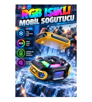 2000mAh Bataryalı Kablosuz Telefon Soğutucu – TEC Çipli RGB Ekranlı