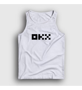 Presmono Unisex Beyaz Logo Okx Bitcoin Blockchain Atlet 432069tt (Beyaz)