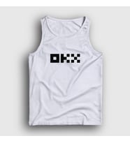 Presmono Unisex Beyaz Logo Okx Bitcoin Blockchain Atlet 432069tt (Beyaz)