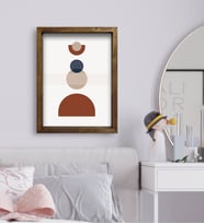 BK Gift Yatak Odası Konseptli Doğal Masif Ahşap Çerçeveli Tablo-60