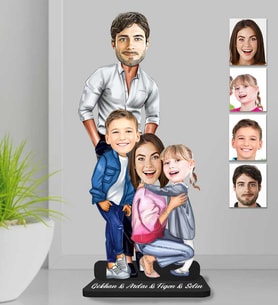 Kişiye Özel Aile Ahşap Biblo-29