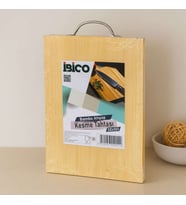 Bambu Ahşap Kesme Tahtası 22x32x1.7 cm (Metal Kulplu)