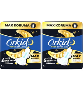 Hijyenik Ped Gece Ekstra Max (Boy 6) 8 Adet Ped (2 paketi)