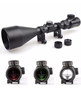 3-9X56Eg Dürbünü Çift Işık Kırmızı,Yeşil Kaynaklı Zoomlu