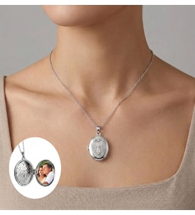 eJOYA Kişiye Özel Anka Kuşu Gizli Resimli Taşlı Kolye 116644