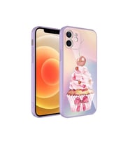 Apple iPhone 12 Uyumlu Kılıf Kamera Korumalı Desenli Sert Silikon Zore Epoksi Kapak (Model 11)