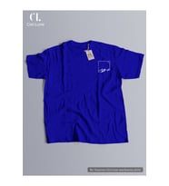 Nevermind Unisex Ciel Lune Tasarım Oversize Tshirt (Mavi)