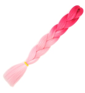 Simli Koyu Pembe / Pembe / Şeker Pembesi Ombreli Örgülük Saç 100 Gr.