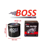 Yamaha Mt-25 R25 Mt-07 Mt-09 Yağ Filtresi Boss Bs204 (Hf204) 66-65-M20-1,5