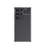 Galaxy S24 Ultra Kılıf Negro Karbon Tasarım Silikon Kılıf (Siyah)
