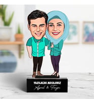 Kişiye Özel Sevgiliye Hediye Karikatürlü Seninle Bir Ömür Biblosu