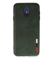 Mey İthalat® Samsung Galaxy J7 Pro / J730 Kılıf Loop Deri Silikon - Yeşil