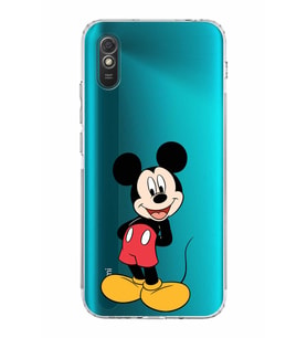 Xiaomi Redmi 9A  Kamera Korumalı Kapak Mickey Mouse Tasarımlı Şeffaf  Kılıf