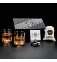 Premium Kutuda 2'li Chicago Viski Kadeh Seti (Karışık)