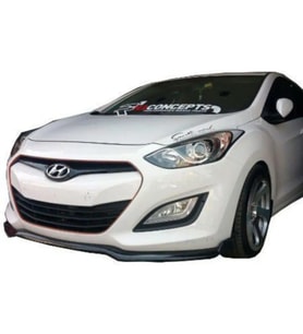 Hyundai i30 Ön Lip Parlak Siyah Plastik Ön Ek Karlık 2012 2013 2014 2015 2016 2017 karlık+bodykit+ek