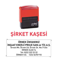Kişiye Özel Kaşe, Ünvan Kaşesi, İsim Kaşesi, Şirket Kaşesi, Mühür,