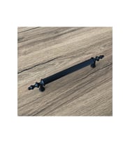 Zend Mat Siyah Mobilya Dolap Mutfak Çekmece Kulpu 128 Mm 5 Adet