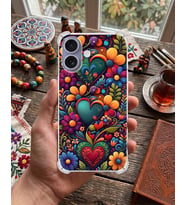 PrintiFy Huawei Nova 10se ile Uyumlu Düşlerin Dansı Serisi Çiçeklerin Dansı Tasarımlı Uv Baskılı Köşe Korumalı Antişok Kılıf