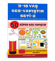 3-10 Yaş KES YAPIŞTIR Seti-2 (50 Tam Sayfa)