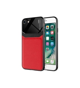Apple iPhone SE 2020 Uyumlu Kılıf Zore Emiks Kapak (Kırmızı)