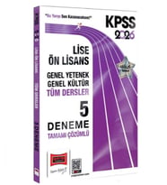 Yargı Kpss Lise Ön Lisans Genel Yetenek - Genel Kültür Tüm Dersler 5 Deneme