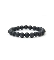 Unisex - Minimal Şık Tasarım Lav-onix Elegant Doğal Taş Bileklik  Handmade