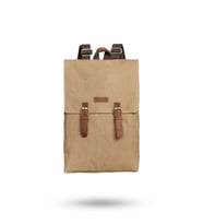 Design 02 15.6 Inch Kanvas - Hakiki Deri Laptop Sırt Çantası