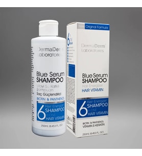Dermaderm Biotin Panthenol Keratin İçeren Mavi Şampuan 125 ml