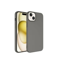Apple iPhone 15 Uyumlu Kılıf Zore LSR Lansman Kapak (Koyu Gri)