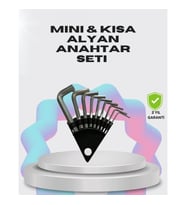 Mey İthalat® 9 Parça Kısa Tip Alyan Seti Isıl İşlemli Profesyonel Kullanım