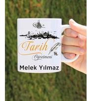 tarih öğretmeni özel tasarım kupa bardak