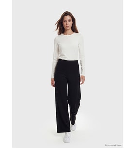 LCW Modest Siyah Soft Touch Kadın Eşofman Altı