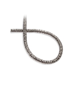 Hematit Doğal Taş Titanyum Rondela Kesim 6x1mm Dizi