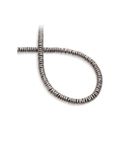 Hematit Doğal Taş Titanyum Rondela Kesim 6x1mm Dizi