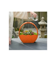 Alvera Self-Watering Planter – 3D Baskı Kendi Kendini Sulayan Saksı-Turuncu