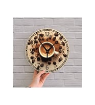 bilge Tasarım 2D GÖRÜNÜMLÜ MUTFAK Duvar Saati 35 x 35 CM (Çok Renkli)