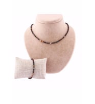 Pietersite Taşı Doğal Taş Kolye-Bileklik Takımı-3-4MM TS014