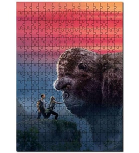 Cakapuzzle Maymun Kral Kong Canavar Kafatası Adası Puzzle Yapboz MDF (Ahşap) (120 Parça)