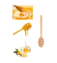 QNİAY Ahşap Bal Kaşığı Bambu Naturel Reçel Kaşığı (1Adet)