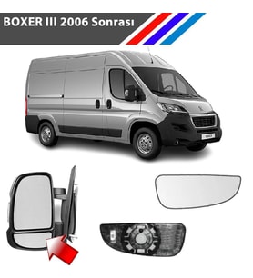 Peugeot Boxer 3 Kasa Sağ Dış Ayna Alt Küçük Camı Yolcu Tarafı