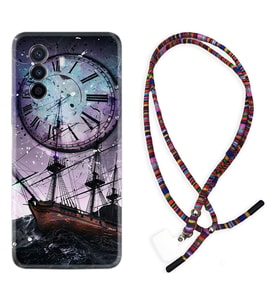 Huawei Nova Y70 Y90 Nova 9 SE  Kılıf Boyun Asklı Rasta Silikon Time 1749