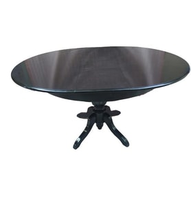 Masa Baba ıhlamur ayak 14562 Kayın Kaplama MDF Tabla Natüre Siyah100 El Yapım