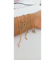 3 Adet Gold Renk Bileklik :4